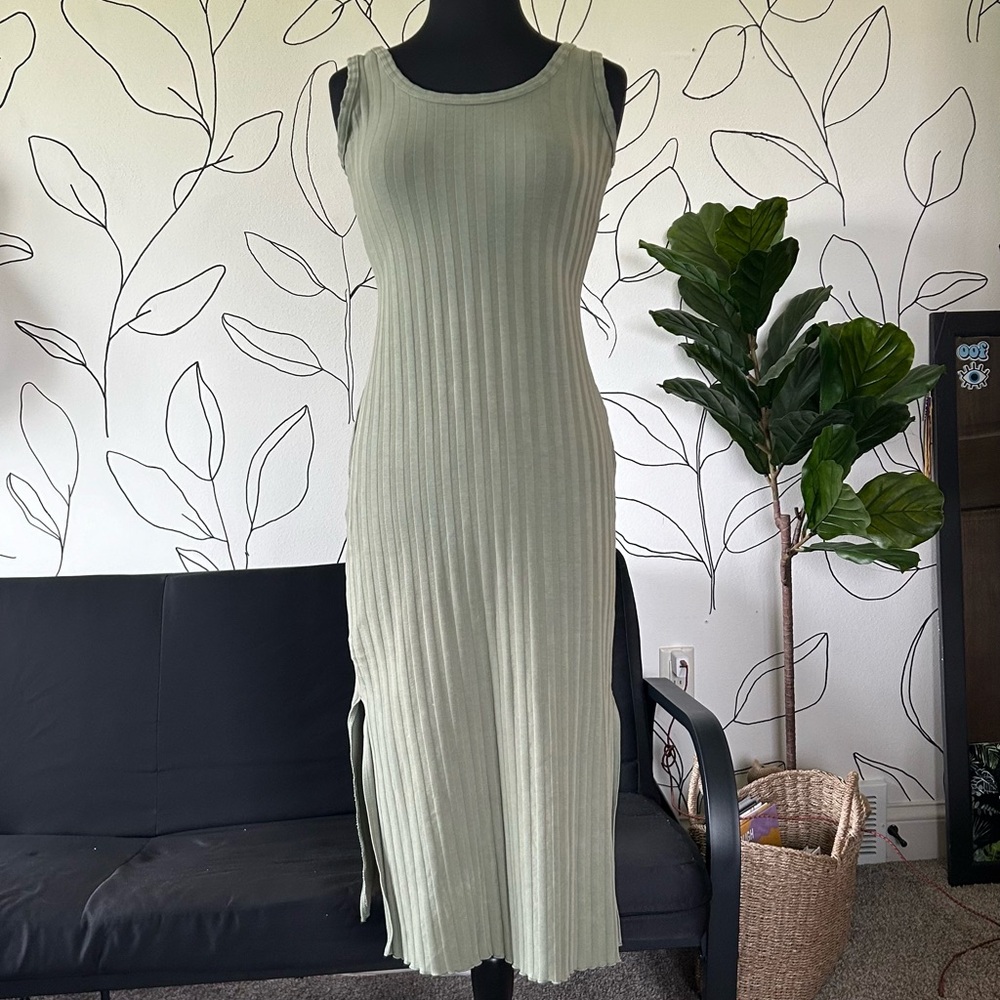 Aerie Offline Green Dress